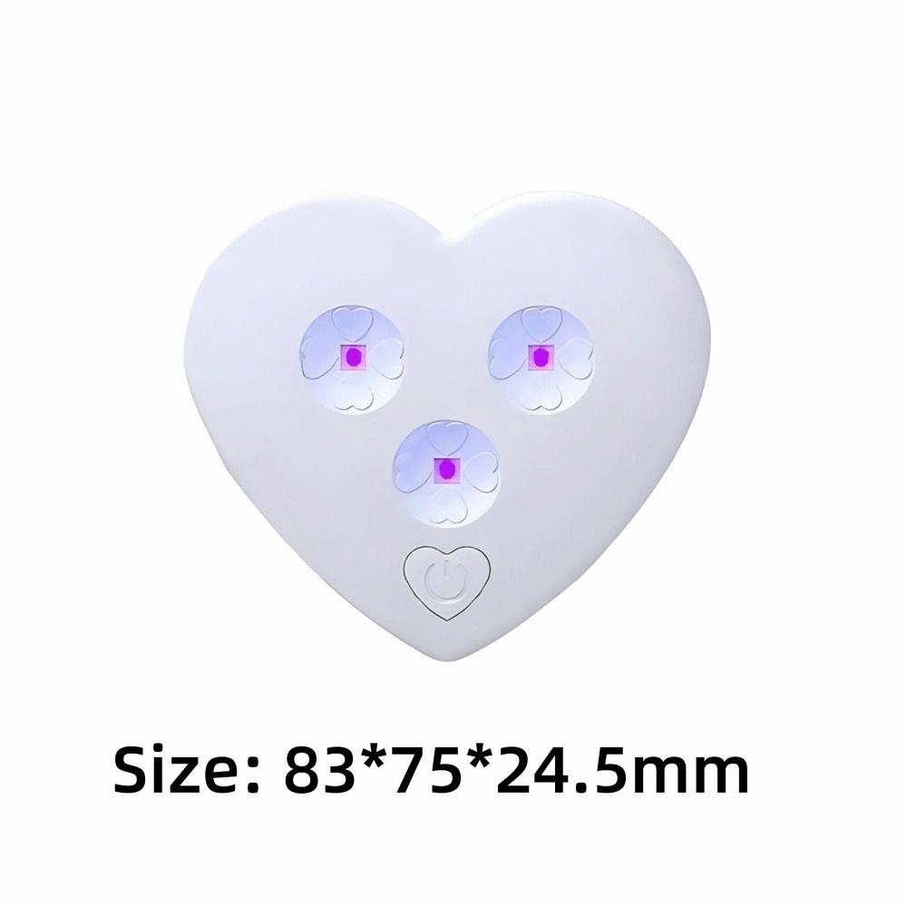 Heart Shaped UV Toilet Disinfector USB Rechargeable Toilet Disinfection Lamp  Toilet