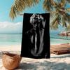 Beach Towel with Evan Peters2 Pattern - soft,absorbent,machine washable Lightweight&Modern,swimming,Travel Essentials