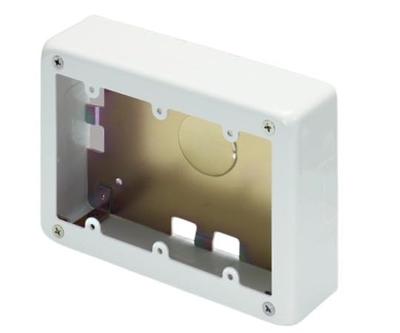 Masaru Kogyo 3-Piece Shallow Switch Box with Knockouts A and B Types, White (Metal F-Mall Accessory) AB5132