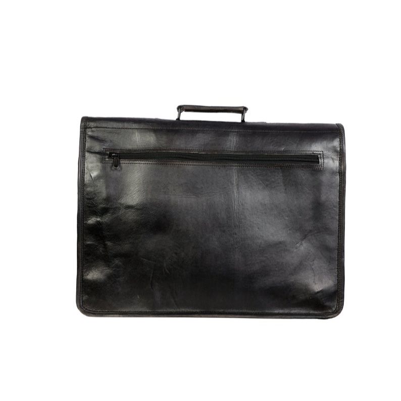 Black Leather Briefcase Retro Leather Laptop Messenger Bag Office bag Gift for him Briefcase College Bag