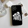 Skeleton Skull Phone Case Black Silicone Soft Shell For IPhone 17 16 15 14 13 12 11 Air Pro Max Plus Hot Sale