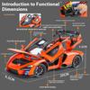 1/24 Scale Mclaren Senna Super Racing Car Alloy Diecast Model Car Adult Collectibles Sound & Light Hobby Holiday Gifts with Boyfriend