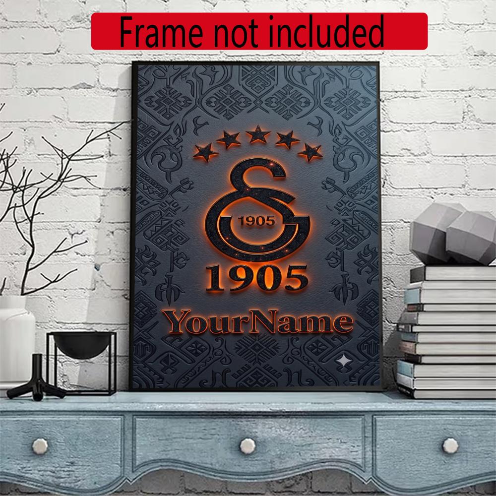 Galatasaray Personalized Name Diamond Paintings Mosaic Wall Round Diamond Art Painting Kits Embroidery Crystal Accessories Frameless