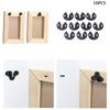 10 Pcs/lot Plate Hangers Flush Mount Bracket Furniture Hooks Coat Picture Frame Shelf Iron Stands Invisible Wall Hanging Plate