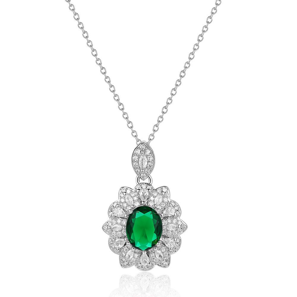 Hot mining explosion full of diamonds, colorful treasures, large flower necklaces, rings, European and American studs.