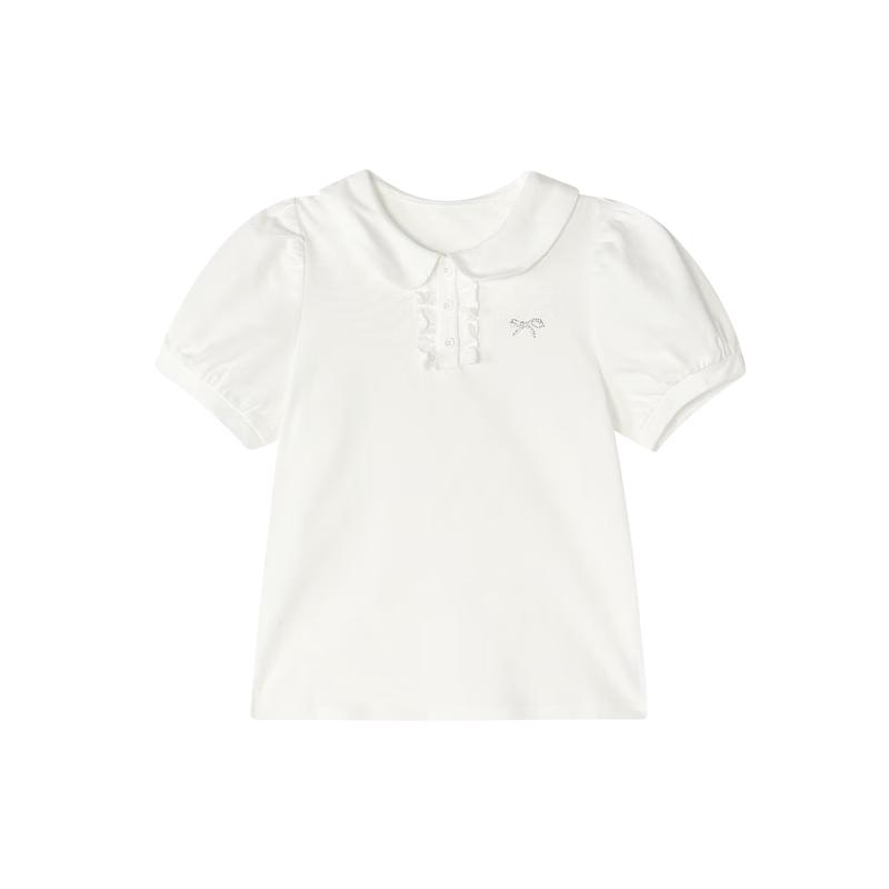 Girls' Fashionable Doll Collar T-Shirt