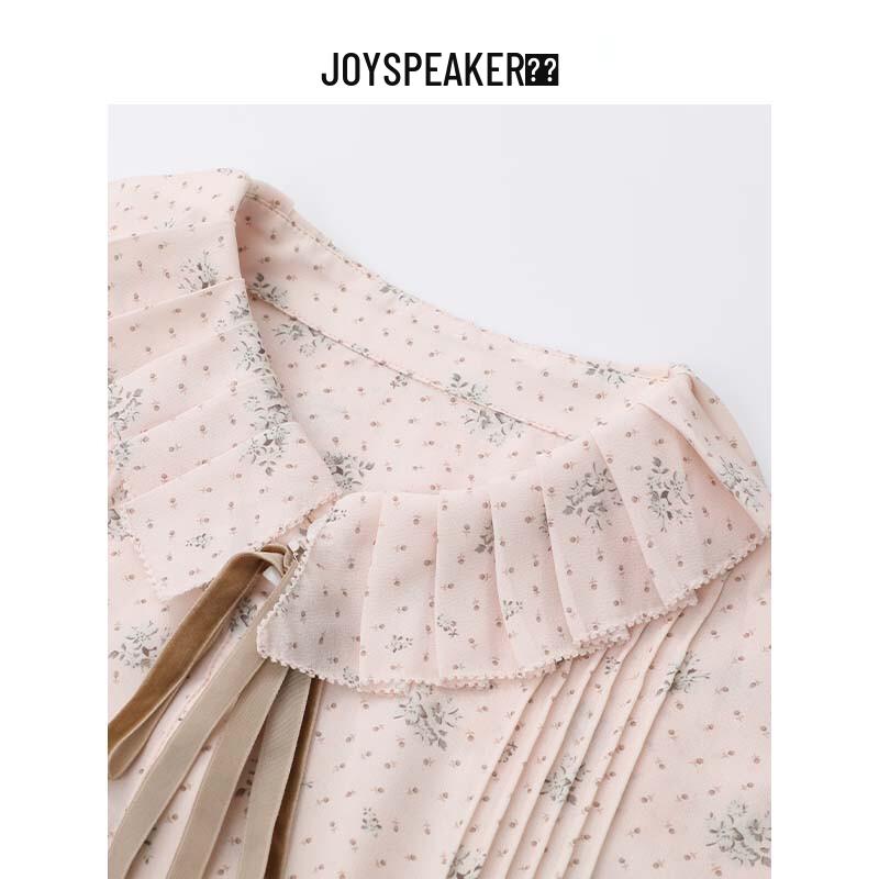 JOY SPEAKER Women's Floral Long Sleeve Blouse