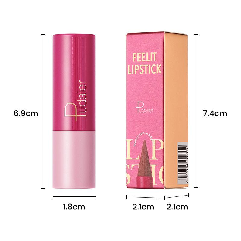 2-in-1 Matte Lipstick and Lip Liner Cone Tip Velvet Lipstick Pencil Silky Texture Waterproof Long-lasting Lipsticks Lip Combo Liner Lip Liner Stick