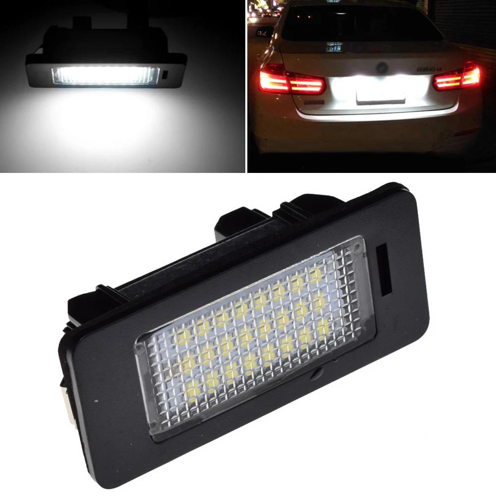 6000k White No Error Led Number License Plate Light License plate Light For BMW E90 E91 E92 E61 E60 E70 E71 License Plate Lights 2