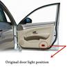 ABE4  2Pcs Car Door Welcome LED Lights Laser Projector Lamp Decor Accessories For Nissan X-trail T30 T31 2004 2005 2006 2007 2008-2014