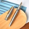 MAJOHN Titanium Alloy Ti-136 Piston Fountain Pen Anti-slip EF/F Metal Brushed Hammer Pattern Version Writing Gift Pen Stationery