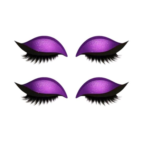 1/2/3/4/5 Pairs Lazy Eye Shadow Eyelash Patch 2-in-1 Eyeshadow Eyelashes Makeup Stickers
