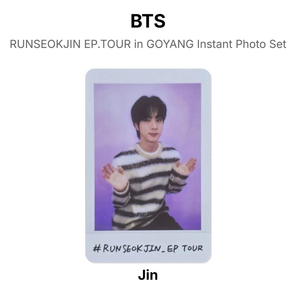 BTS RUNSEOKJIN EP.TOUR a GOYANG Set Foto Istantanee Fotocard Ufficiale