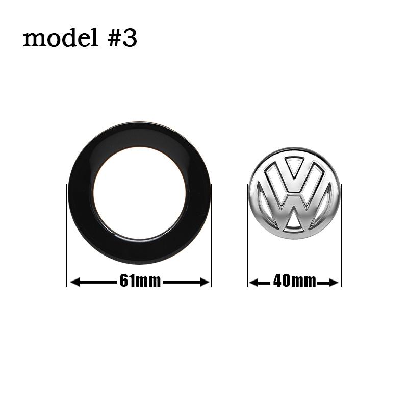 FD02-Car Styling Steering Wheel Logo Decoration Stickers For Volkswagen GTI Polo Golf Passat Scirocco Jetta Beetle Tiguan Accessories