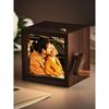 Custom Hand Cranked Photo Flipbook Box Personalized Photocard Holder Flipbook Valentine Day Gifts Solid Wood Slightly Colors