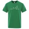 Casual Mens T Shirts Cat Cute Pritned Summer Cotton O-Neck T-shirt for Men Short Sleeve Top Tee Shirt Funny Streetwear T-shirts