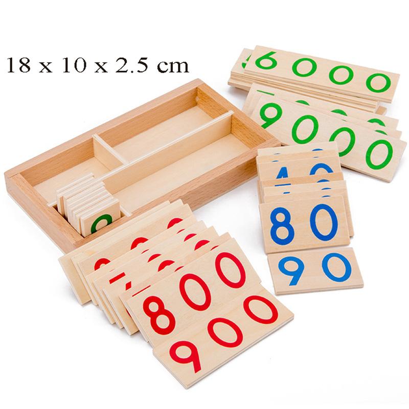 Counting Box Math Montessori Toys For Children Wooden Counter Numbers Learning Toy Pre-school Educational Toy Kids Teaching Aids