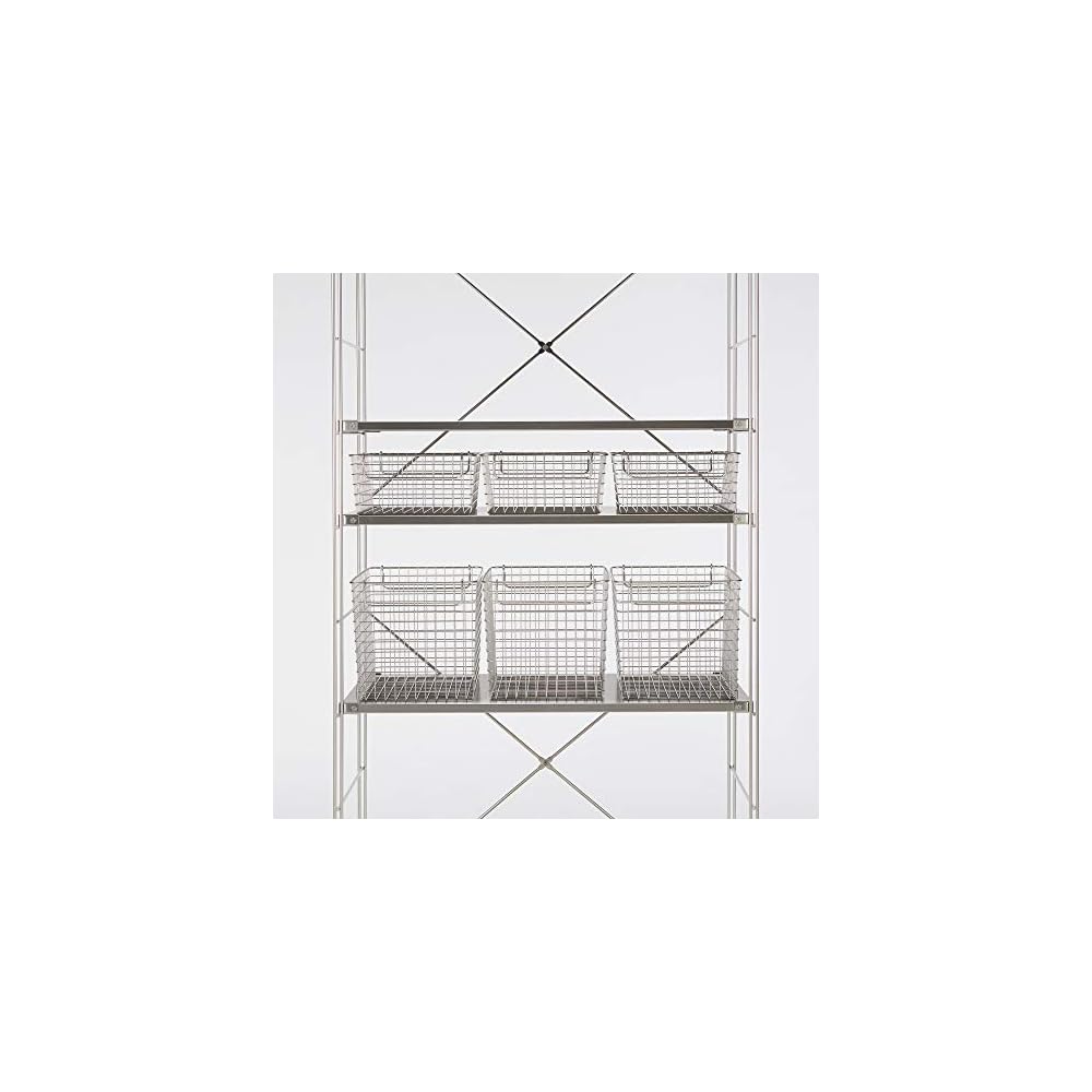 MUJI Drahtkorb aus Edelstahl 5, ca.. B37 x T26 x H24cm, 44831502 (Basketball)
