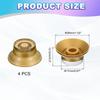 uxcell Guitar Top Hat Bell Knob Control Knob Volume Tone for Electric Set of 4 Gold Guitar/Bass - -