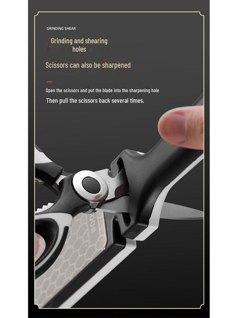 Double-Sided Diamond Grinding Stone - Multi-Functional Kitchen Tool for Thick and Thin Grinding