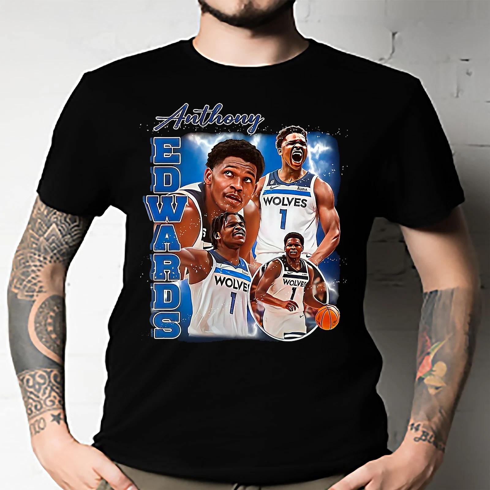 Men s and Women s T-shirts Anthony Edwards Graphic S