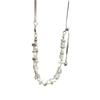 Niche Design Broken Silver Special-Shaped Pearl Splicing Necklace Female Cold Wind Simple Versatile Pull-Out Collarbone Chain