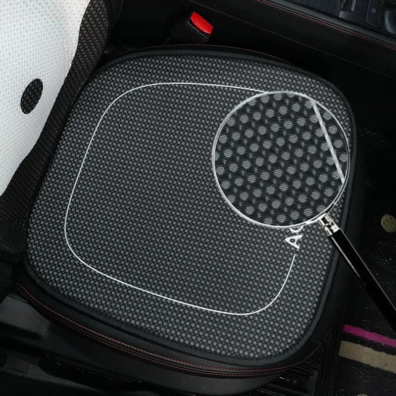 2025 Cartoon Panda Car Seat Cushion Full Set Fashion Breathable Ice Silk Car Seat Cushion Cover Anti Slip Interior Accessories