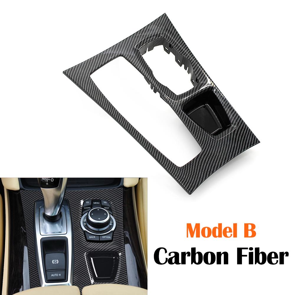 LHD Car Central Console Gear Box Shift Cover Panel Trim Replacement For BMW X5 X6 E70 E71 E72 2007-2013 51166954947 51169164485 4YHD