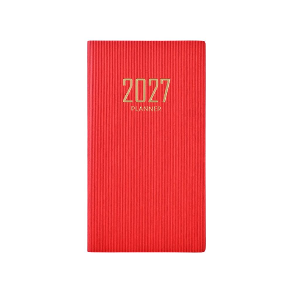 English 2027 Agenda Book A6 Diary Weekly Planner Portable To Do List English Notepad Students