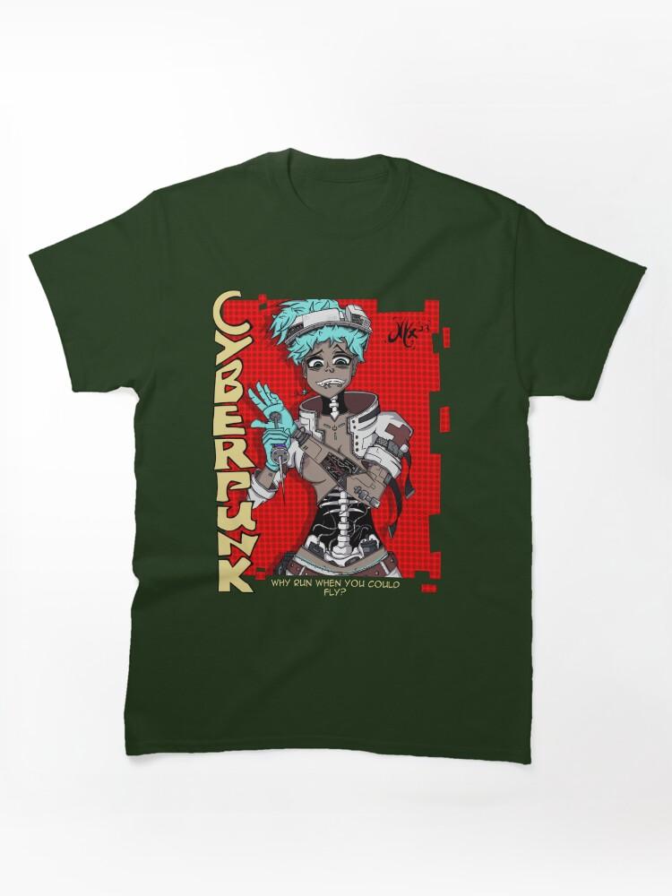 Cyberpunk Edgerunners 2 Crazy Cyberpunk girl Classic Unisex T-Shirt