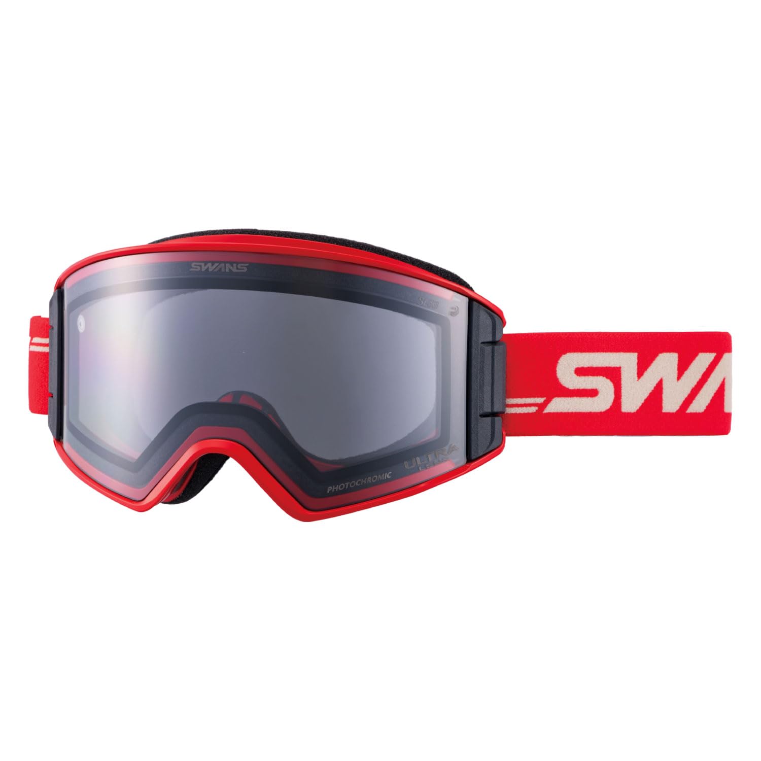 

Swans OUTBACK GLR Snow Made in Glasses Ultra Light Silver Mirror x Ultra Light Gray UV Glasses and OB-MDH-CU-LG Goggles, Japan, Anti-Fog, Compatible,