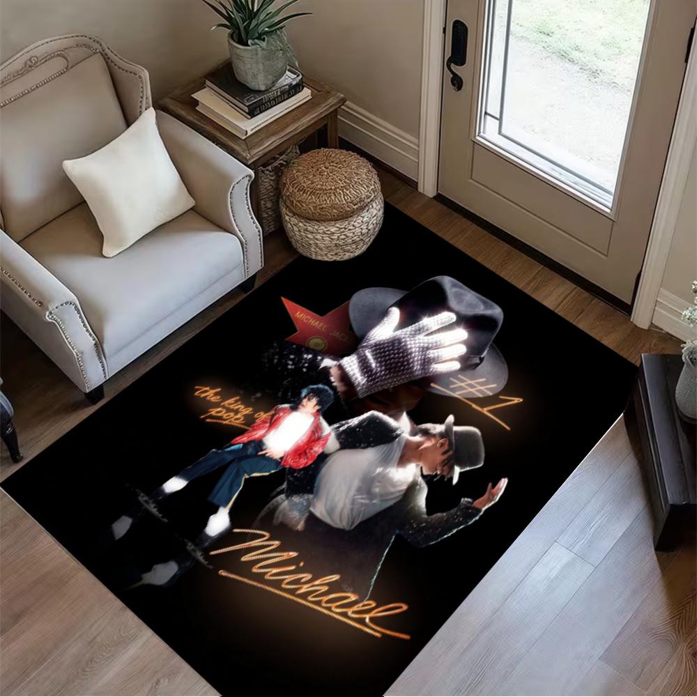Michael Jackson Dance Pose Floor Rug Office Rug Suitable For Kitchen Game Room Entryway Dormitory Antislip Carpet Office Home Decor