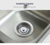Cross-Border Sink Drain Accessories: British Style Stainless Steel Drain Head