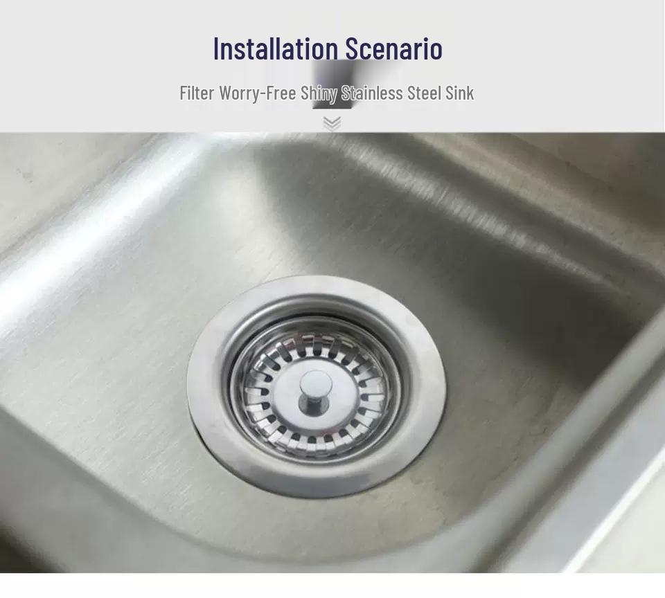 Cross-Border Sink Drain Accessories: British Style Stainless Steel Drain Head