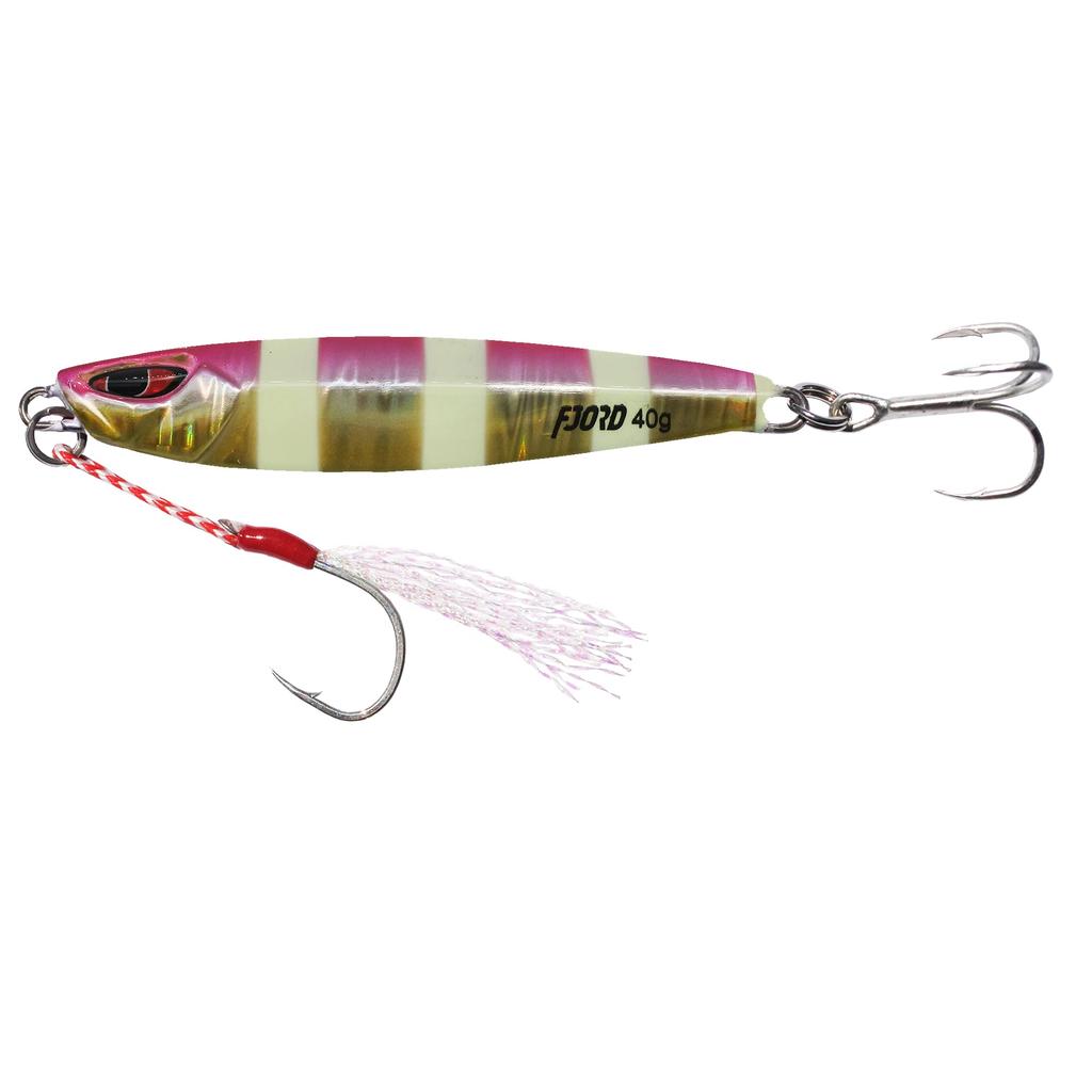 fjord Metal Jig 6-Color Set, 20g/40g, Slow Light, Shore Jigging Lure (40)