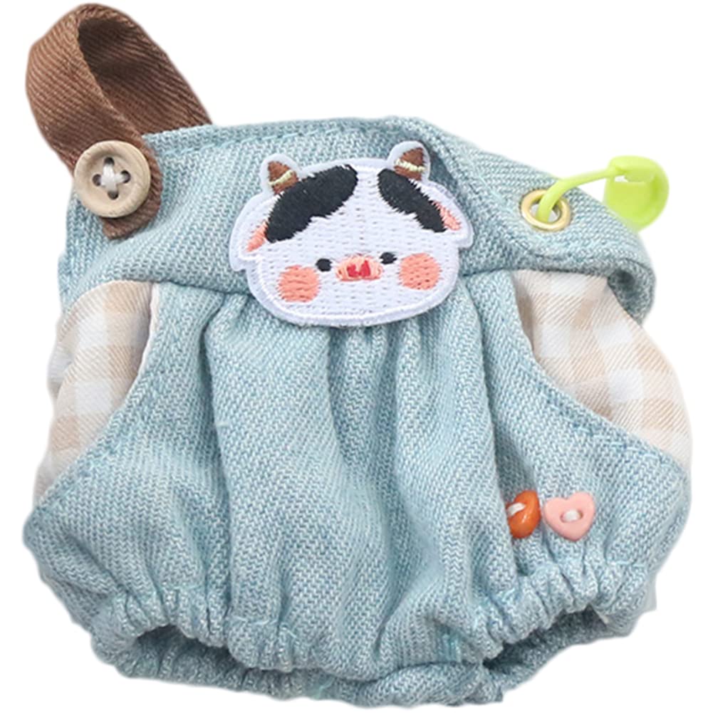 YUYAKESHI Doll Cotton Doll Clothes, Doll Clothes, Change of Clothes for Plush Toys, Cute Accessories, Jacket, Plush Toy Apparel Parts (Blue Dairy Cow