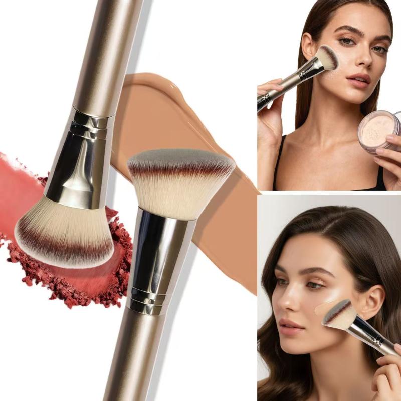 Doppelseitiger Foundation-Pinsel Doppelseitiger Puder-Rouge-Concealer-Pinsel Kontur-Make-up-Pinsel Professionell
