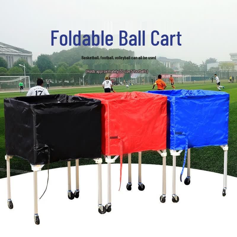 Portable Foldable Sports Ball Storage Cart