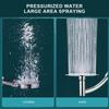 Bathroom 8 inch shower head orbicular ABS Chrome shower head water saving bathroom rain spa square handheld 8 ” ELA087-8