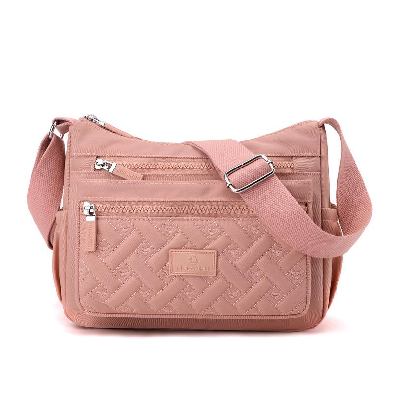Multi-compartment Shoulder Bag Women's Crossbody Bag Large Capacity Nylon Mother Bag