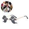 Metal Frameless Party Eyeglasses Halloween Eyewear for Kid Adult Halloween Party
