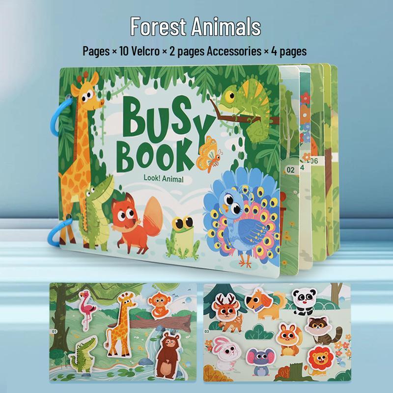 Cross-border Early Education Busy Book: Quiet Puzzle for Letter & Number Recognition