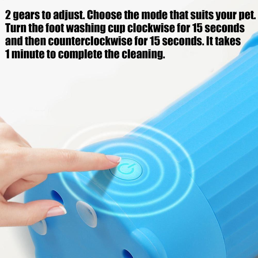 Portable Automatic Paw Cleaner USB Rechargeable Foot Cleaning Machine Paw Washer Cup Foot Cleaning