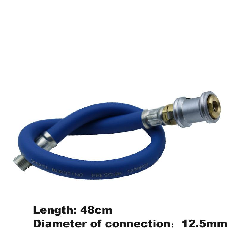 Tubo di gonfiaggio per pneumatici auto Mandrino in rame puro Adattatore tubo di prolunga per pompa ad aria Pistola per pressione pneumatici Tubo di gonfiaggio Tubo di gonfiaggio 12,5 mm