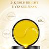 Produkty do pielęgnacji skóry 24K złota maska na oczy z kwasem hialuronowym usuń ciemne koła pod oczami kolagenowe płatki pod oczy koreański produkt do pielęgnacji twarzy