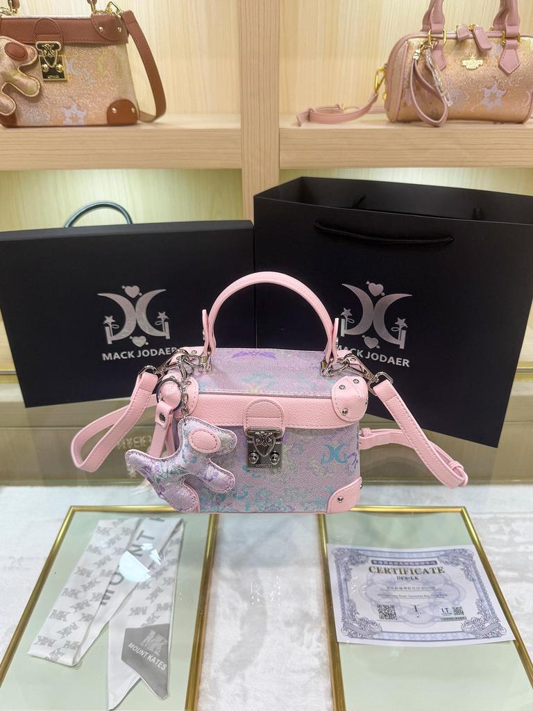 Song Brokat Rosa Kasten Tasche: 2026 Damen-Modehandtasche inspiriert vom chinesischen Kulturerbe