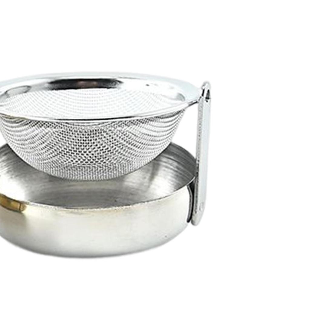 Rotating Tea Strainer with Handle 304 Stainless Steel Kitchen Tool Teaware Tea Filter Kitchen Home Bar