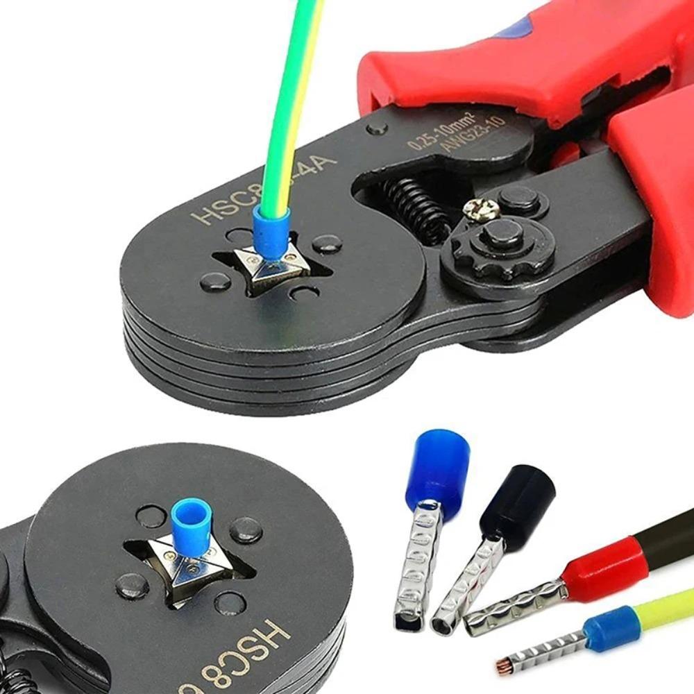 400Pcs Insulated Wire Connectors Set Crimp Terminal Caps Cold Press Electrical E0508 7508 1008 1510 2512 4012 for Safe Splicing