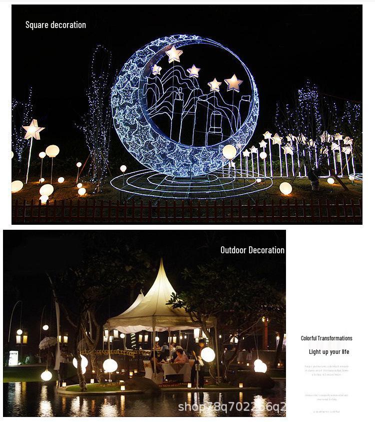 LED Colorful Spherical Lawn Light for Creative Outdoor Atmosphere