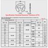 M1.5 M2 M2.5 M3 M3.5 M4 M5  M6 M7 M8 M9 M10 M12 M15 304 Stainless Steel E Clip Circlip Retaining Ring Washer for Shaft Fastener
